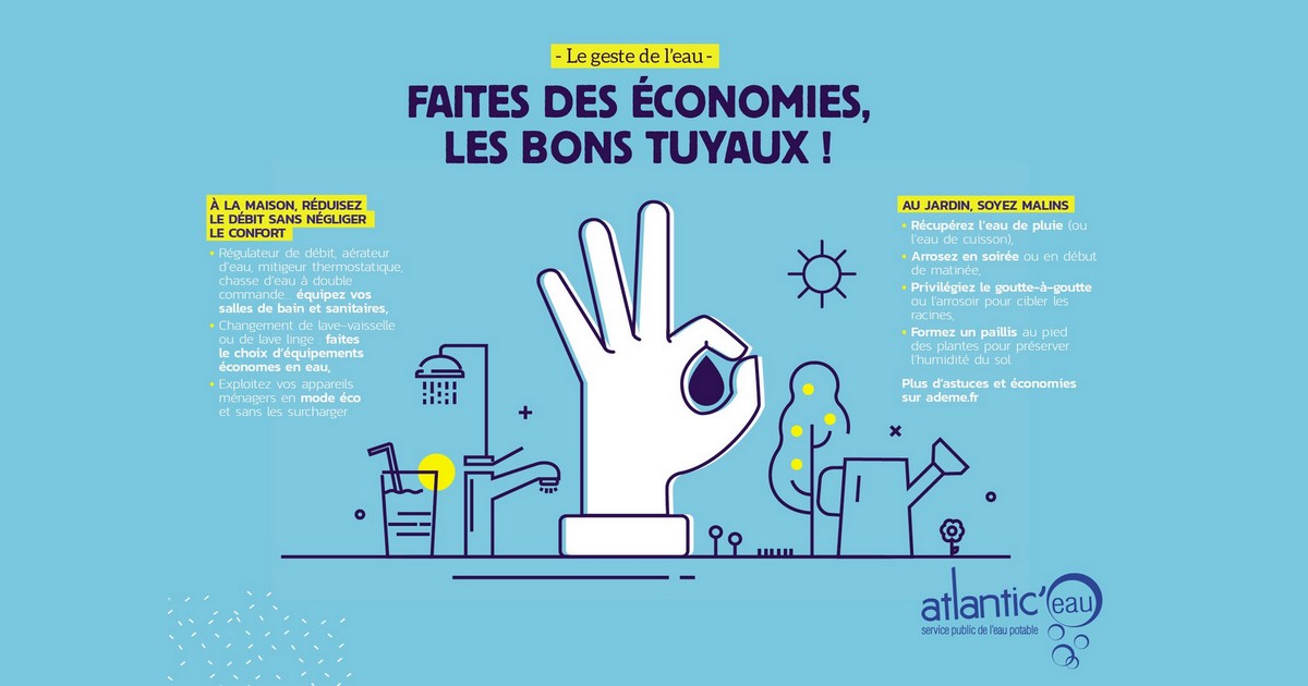 Geste de l'eau faites des économies