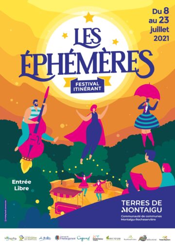 Affiche du festival les ephemeres 2021