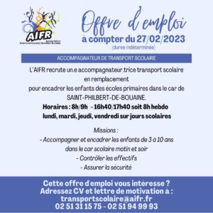 affichette offre d'emploi AIFR